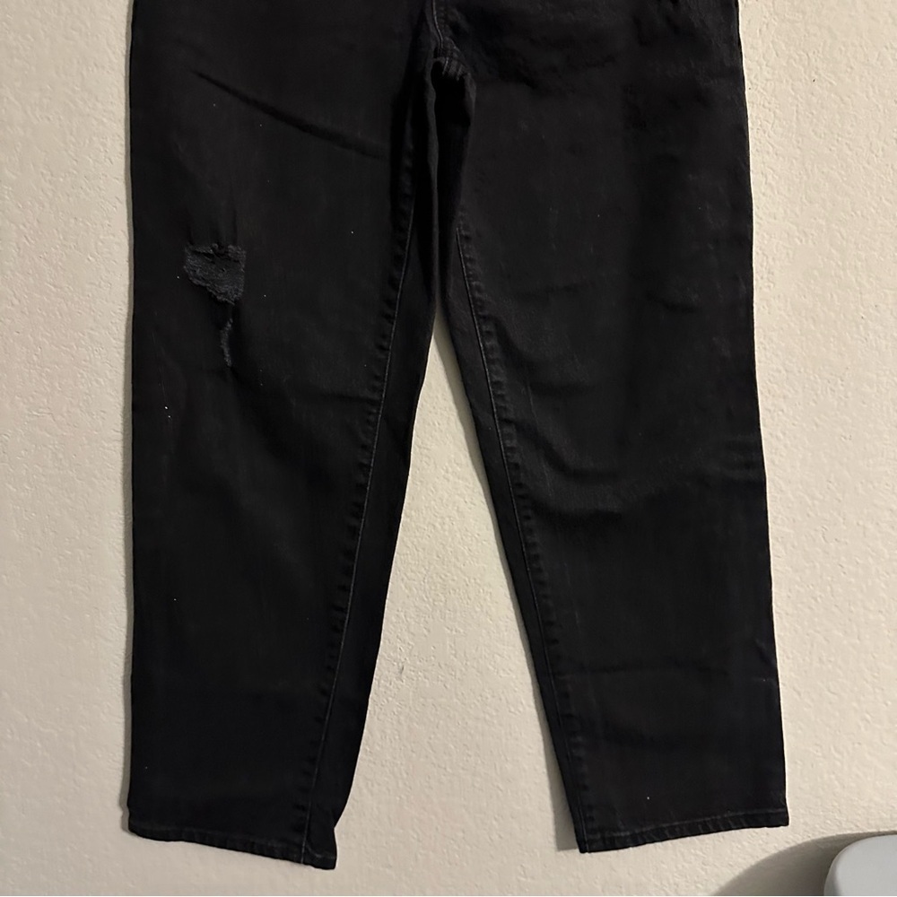 Women's High-Rise Vintage Straight Jeans Universal Thread Black 24 - Picture 5 of 14